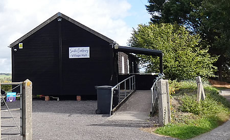 View of the entrance to South Cadbury Village Hall
